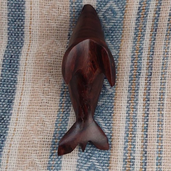 Vintage Hand Carved Wooden Balanced Seal - Picture 2 of 16